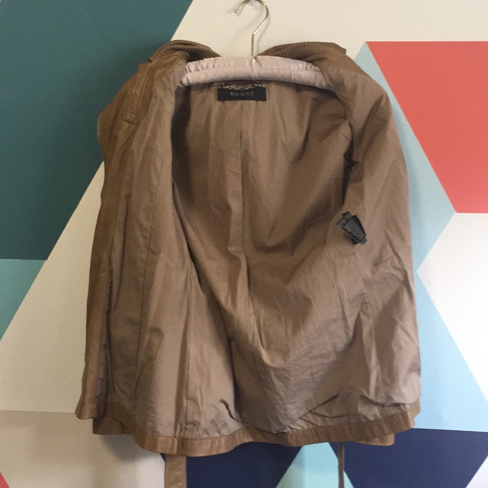 📛SOLD📛Gucci Leather Moto Jacket  🏍 - Picture 3 of 8